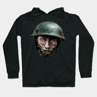 Zombie Nazi Head, WW2 zombie soldier Hoodie